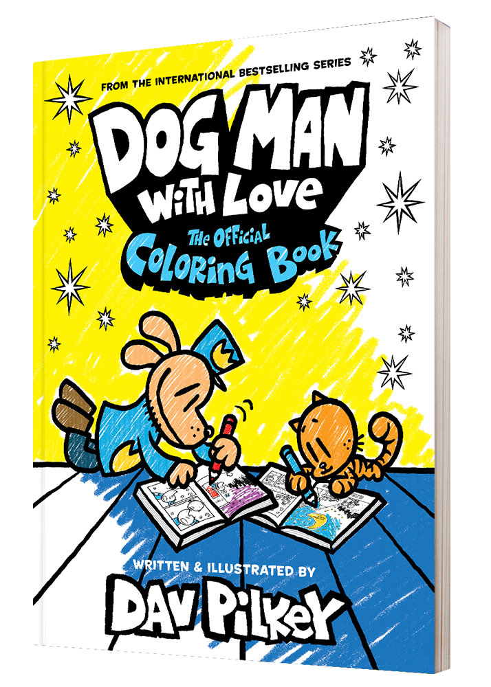 Dog Man With Love: The official Coloring Book